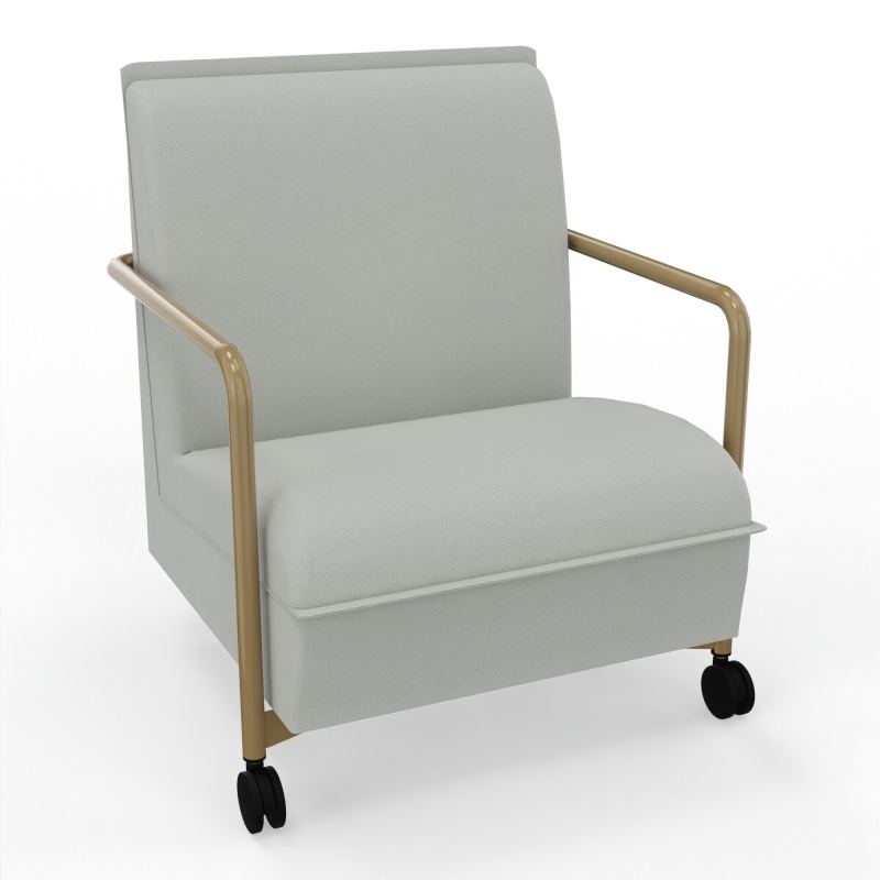 ASSISE LOUNGE MOBILE 1 PLACEAVEC DOSSIER 2 PIEDS FIXES 2 ROUES E5 Z3