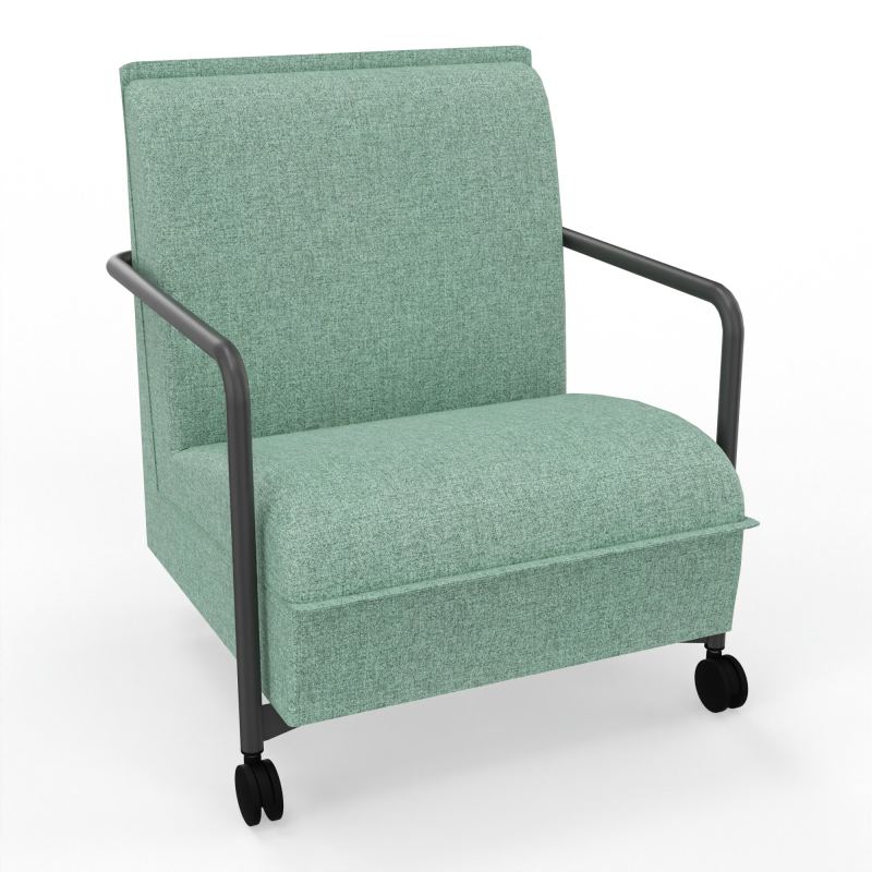 ASSISE LOUNGE MOBILE 1 PLACEAVEC DOSSIER 2 PIEDS FIXES 2 ROUES E7 SC