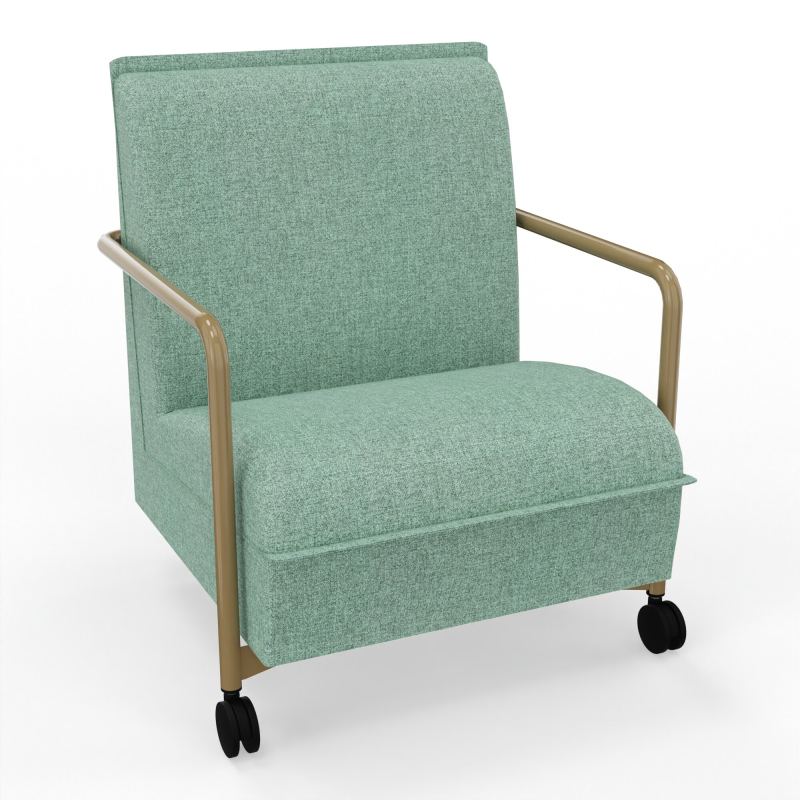 ASSISE LOUNGE MOBILE 1 PLACEAVEC DOSSIER 2 PIEDS FIXES 2 ROUES E7 Z3