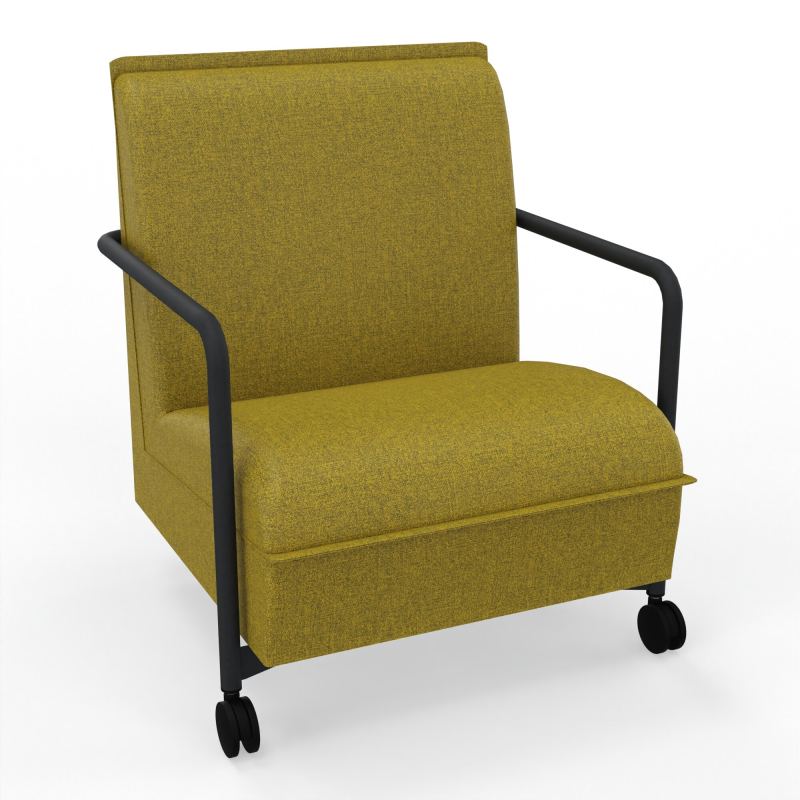ASSISE LOUNGE MOBILE 1 PLACEAVEC DOSSIER 2 PIEDS FIXES 2 ROUES E9 ZP
