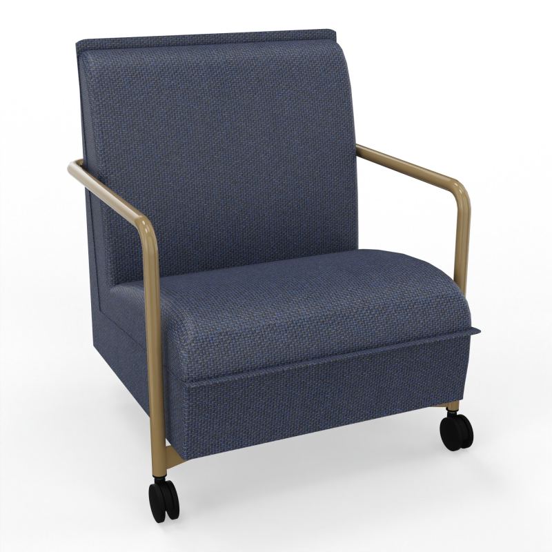 ASSISE LOUNGE MOBILE 1 PLACEAVEC DOSSIER 2 PIEDS FIXES 2 ROUES  T5 Z3
