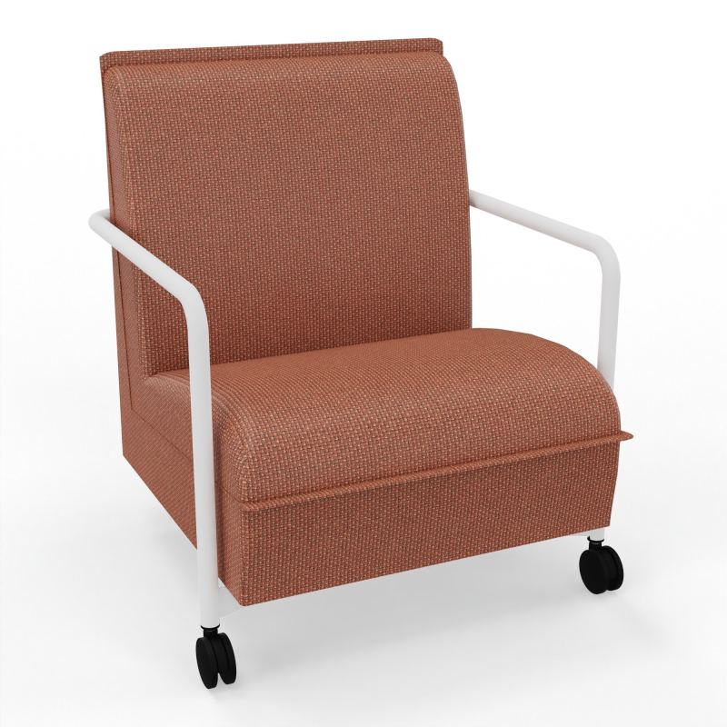 ASSISE LOUNGE MOBILE 1 PLACEAVEC DOSSIER 2 PIEDS FIXES 2 ROUES  T7 ZO