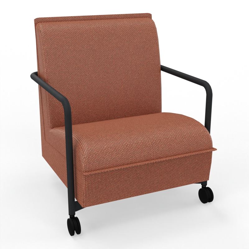 ASSISE LOUNGE MOBILE 1 PLACEAVEC DOSSIER 2 PIEDS FIXES 2 ROUES  T7 ZP