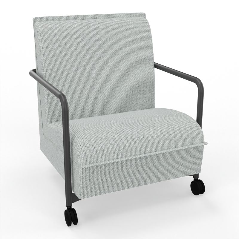 ASSISE LOUNGE MOBILE 1 PLACEAVEC DOSSIER 2 PIEDS FIXES 2 ROUES  T8 SC
