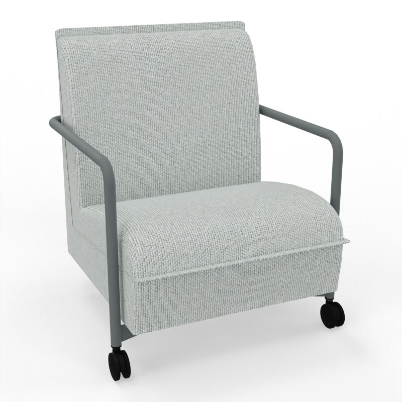 ASSISE LOUNGE MOBILE 1 PLACEAVEC DOSSIER 2 PIEDS FIXES 2 ROUES  T8 SU