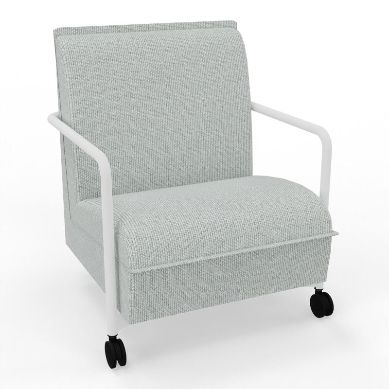 ASSISE LOUNGE MOBILE 1 PLACEAVEC DOSSIER 2 PIEDS FIXES 2 ROUES  T8 ZO