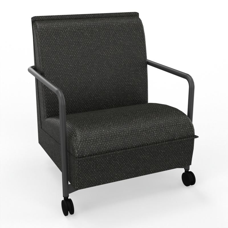 ASSISE LOUNGE MOBILE 1 PLACEAVEC DOSSIER 2 PIEDS FIXES 2 ROUES  T9 SC