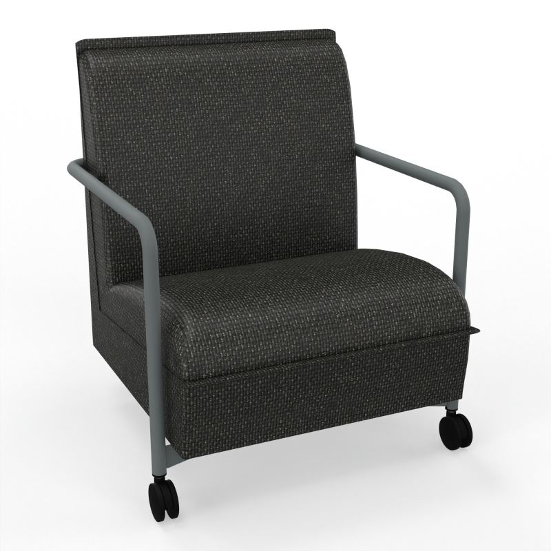 ASSISE LOUNGE MOBILE 1 PLACEAVEC DOSSIER 2 PIEDS FIXES 2 ROUES  T9 SU