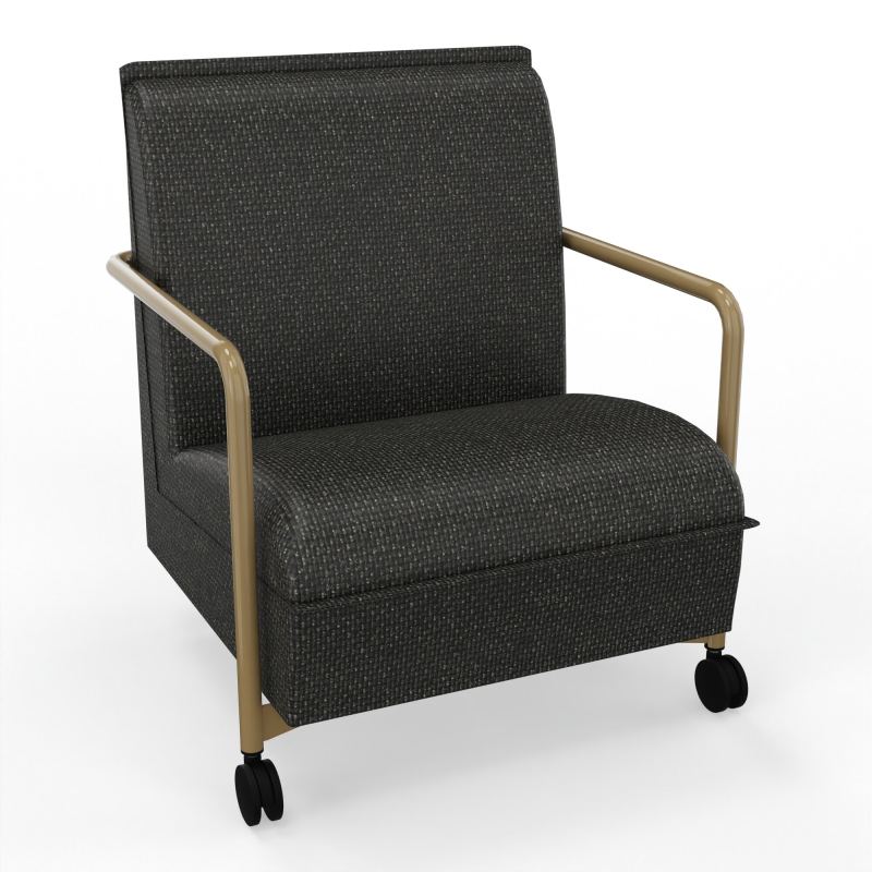 ASSISE LOUNGE MOBILE 1 PLACEAVEC DOSSIER 2 PIEDS FIXES 2 ROUES  T9 Z3