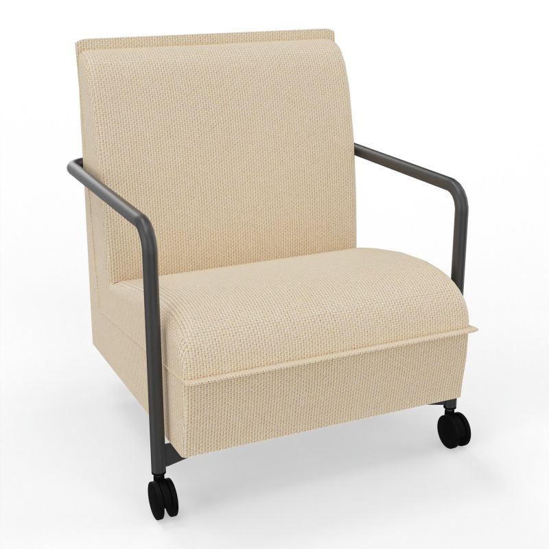 ASSISE LOUNGE MOBILE 1 PLACEAVEC DOSSIER 2 PIEDS FIXES 2 ROUES  TL SC