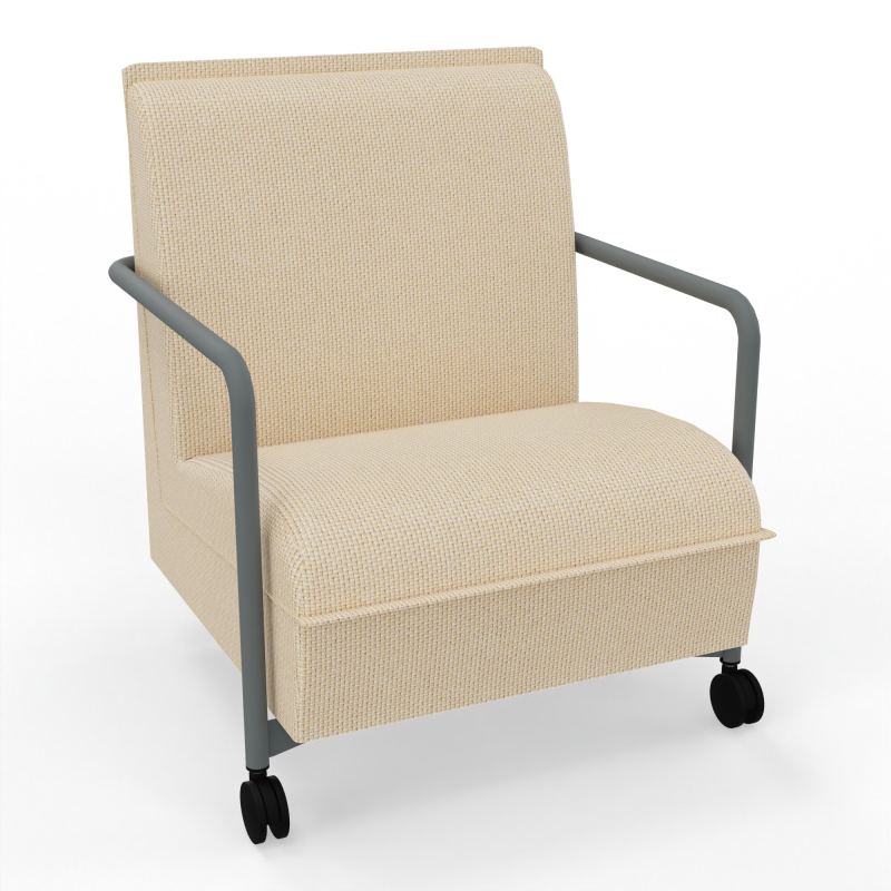 ASSISE LOUNGE MOBILE 1 PLACEAVEC DOSSIER 2 PIEDS FIXES 2 ROUES  TL SU
