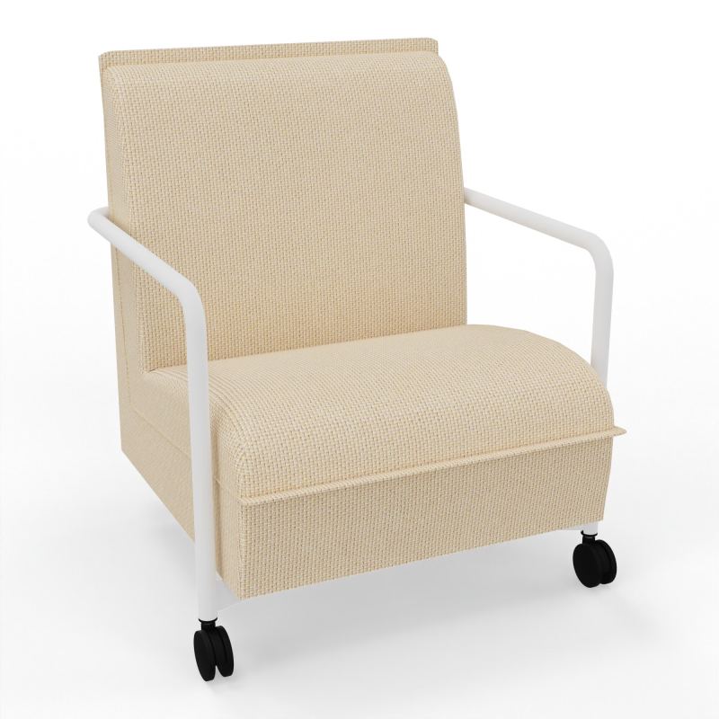 ASSISE LOUNGE MOBILE 1 PLACEAVEC DOSSIER 2 PIEDS FIXES 2 ROUES  TL ZO