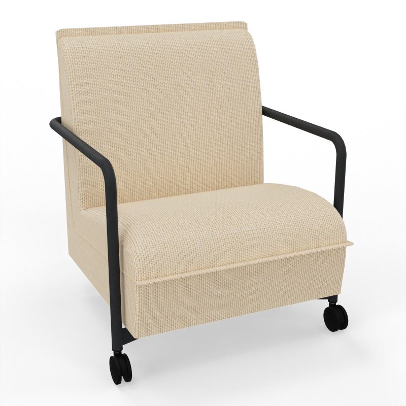 ASSISE LOUNGE MOBILE 1 PLACEAVEC DOSSIER 2 PIEDS FIXES 2 ROUES  TL ZP
