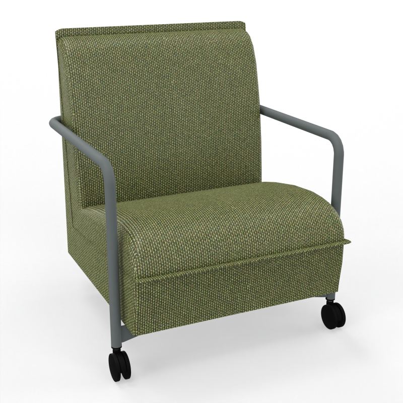 ASSISE LOUNGE MOBILE 1 PLACEAVEC DOSSIER 2 PIEDS FIXES 2 ROUES  TU SU