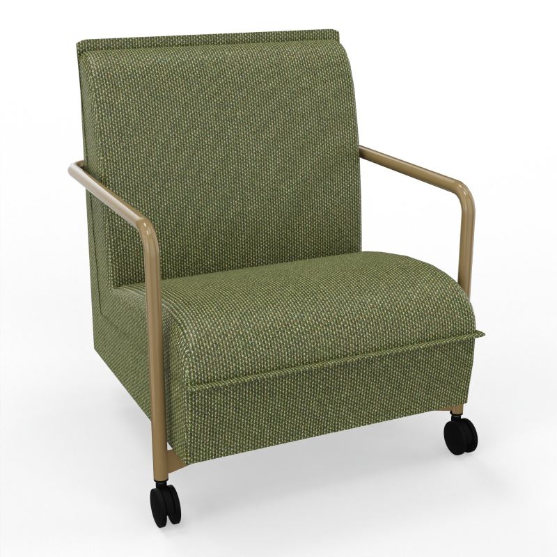 ASSISE LOUNGE MOBILE 1 PLACEAVEC DOSSIER 2 PIEDS FIXES 2 ROUES  TU Z3