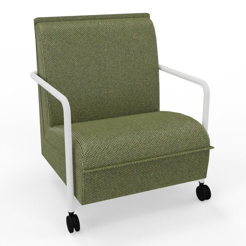 ASSISE LOUNGE MOBILE 1 PLACEAVEC DOSSIER 2 PIEDS FIXES 2 ROUES  TU ZO