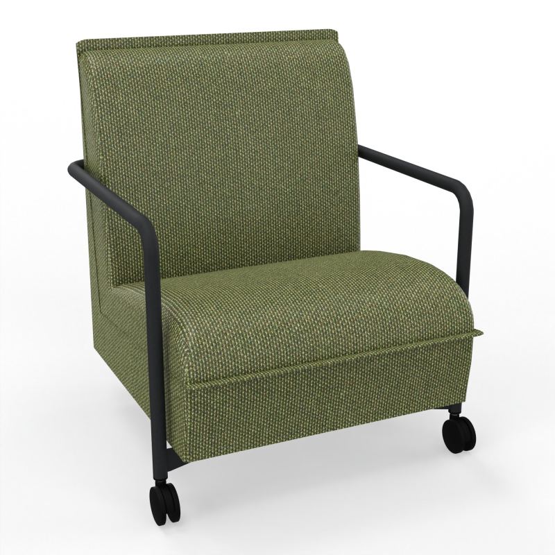 ASSISE LOUNGE MOBILE 1 PLACEAVEC DOSSIER 2 PIEDS FIXES 2 ROUES  TU ZP