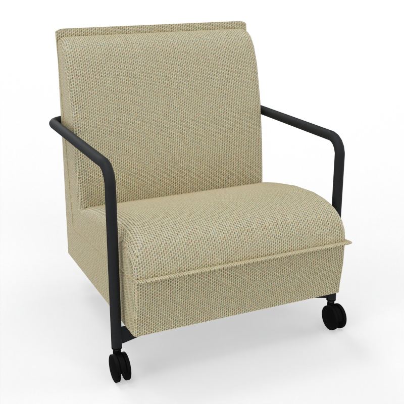 ASSISE LOUNGE MOBILE 1 PLACEAVEC DOSSIER 2 PIEDS FIXES 2 ROUES  TZ ZP