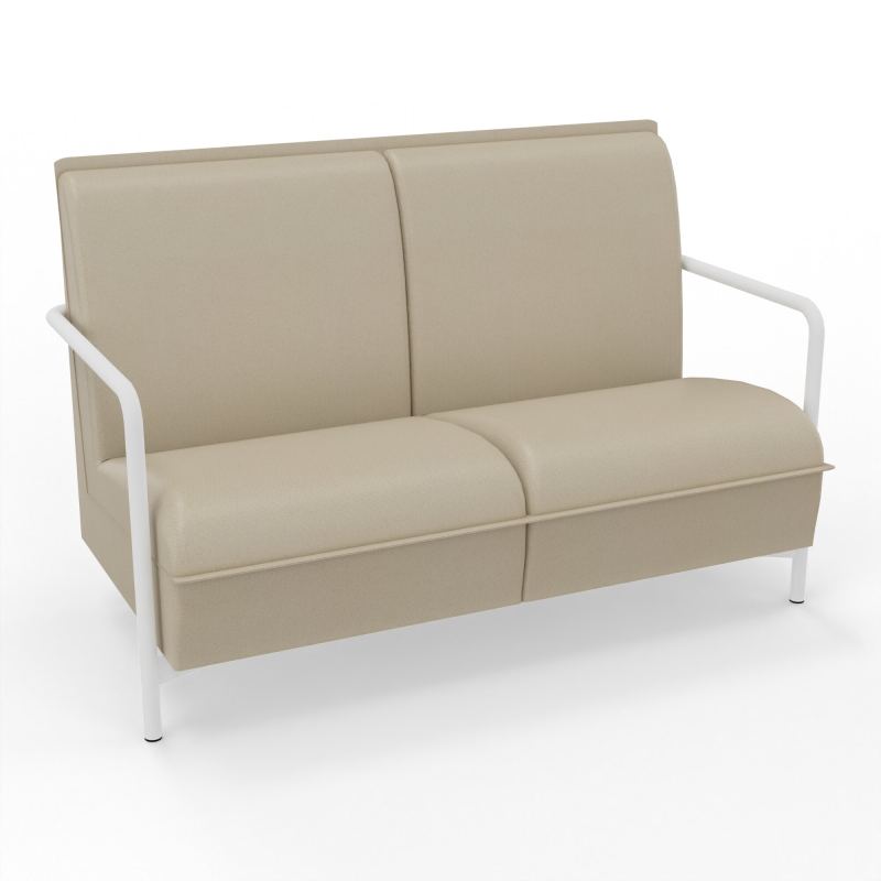 ASSISE LOUNGE 2 PLACES AVEC DOSSIER 4 PIEDS FIXES A2 ZO
