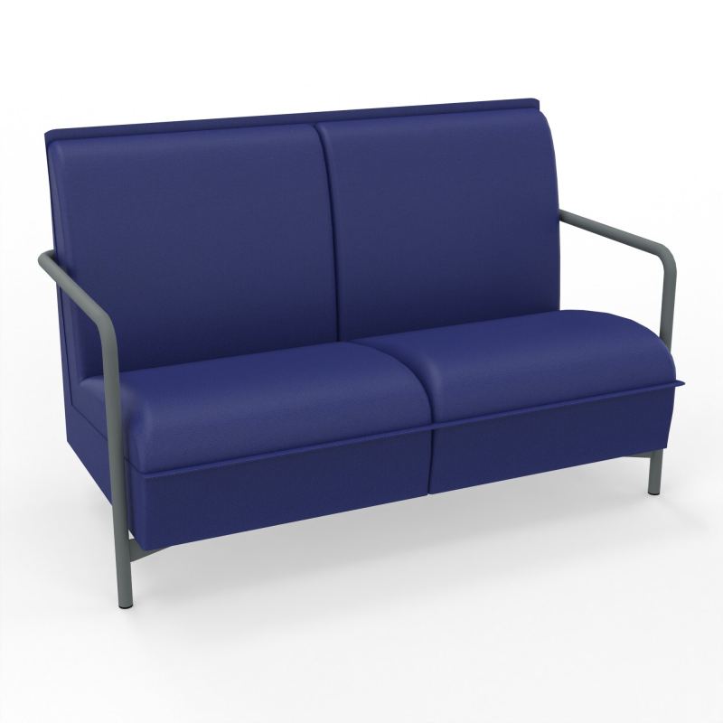 ASSISE LOUNGE 2 PLACES AVEC DOSSIER 4 PIEDS FIXES A3 SU