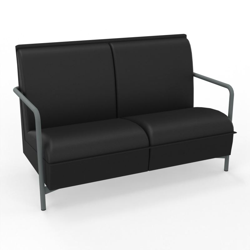 ASSISE LOUNGE 2 PLACES AVEC DOSSIER 4 PIEDS FIXES A6 SU