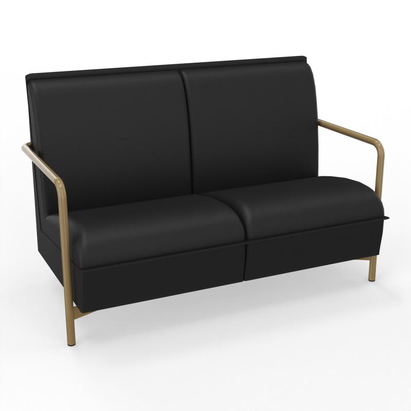 ASSISE LOUNGE 2 PLACES AVEC DOSSIER 4 PIEDS FIXES A6 Z3