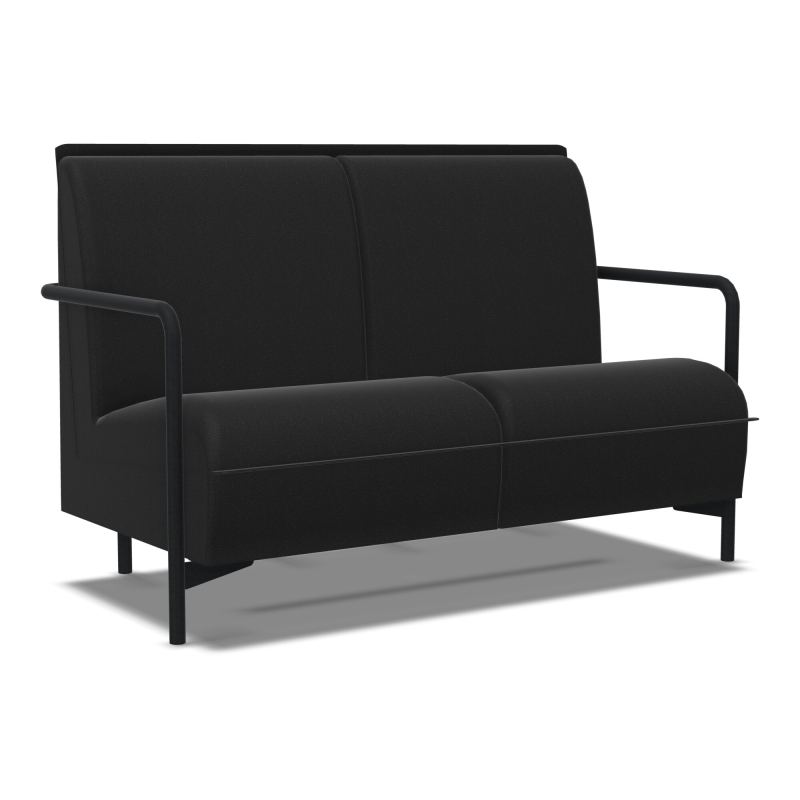 ASSISE LOUNGE 2 PLACES AVEC DOSSIER 4 PIEDS FIXES A6 ZP