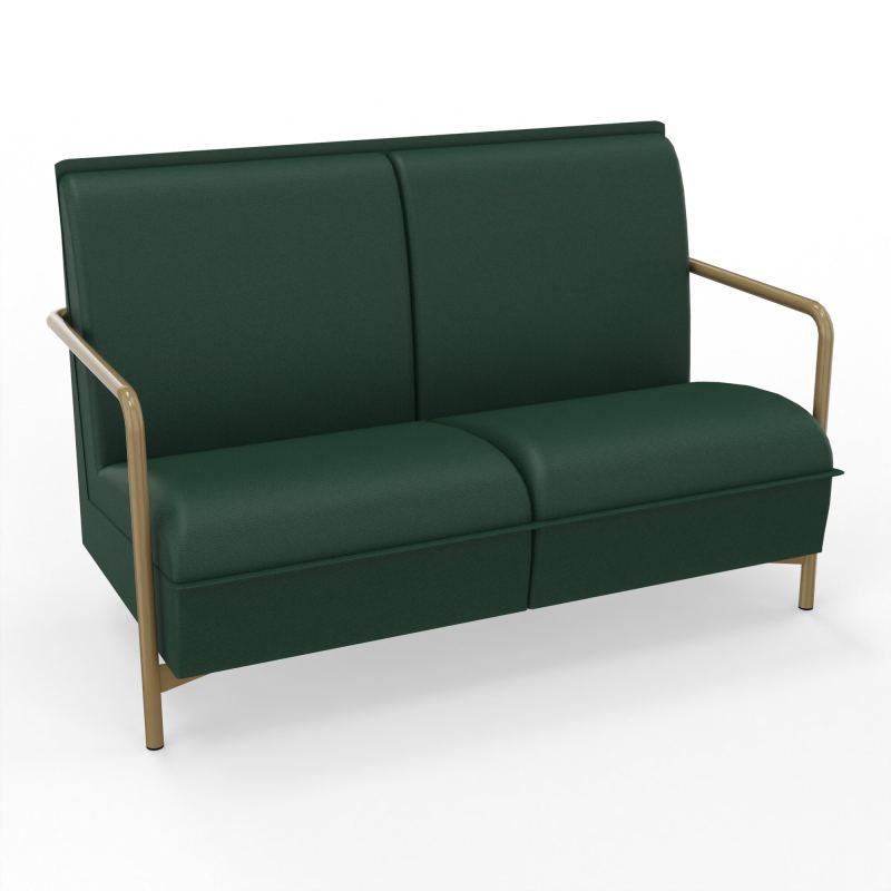 ASSISE LOUNGE 2 PLACES AVEC DOSSIER 4 PIEDS FIXES A9 Z3