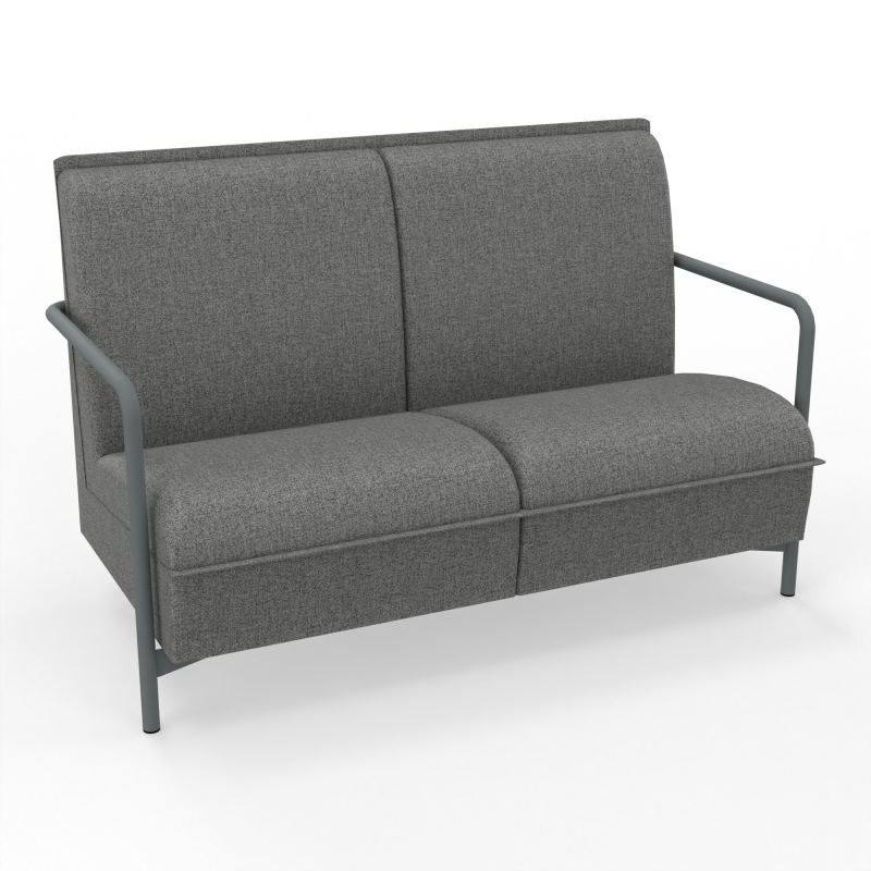 ASSISE LOUNGE 2 PLACES AVEC DOSSIER 4 PIEDS FIXES B1 SU