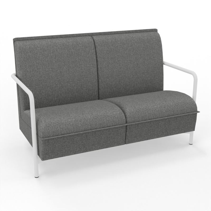 ASSISE LOUNGE 2 PLACES AVEC DOSSIER 4 PIEDS FIXES B1 ZO