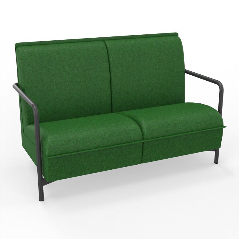 ASSISE LOUNGE 2 PLACES AVEC DOSSIER 4 PIEDS FIXES B2 SC
