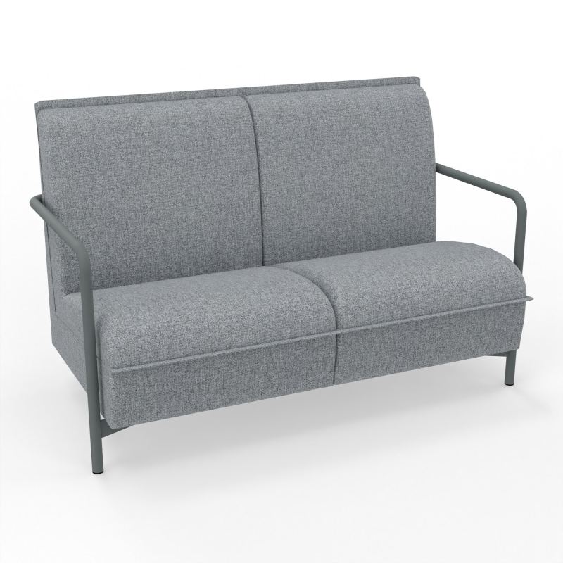 ASSISE LOUNGE 2 PLACES AVEC DOSSIER 4 PIEDS FIXES B5 SU
