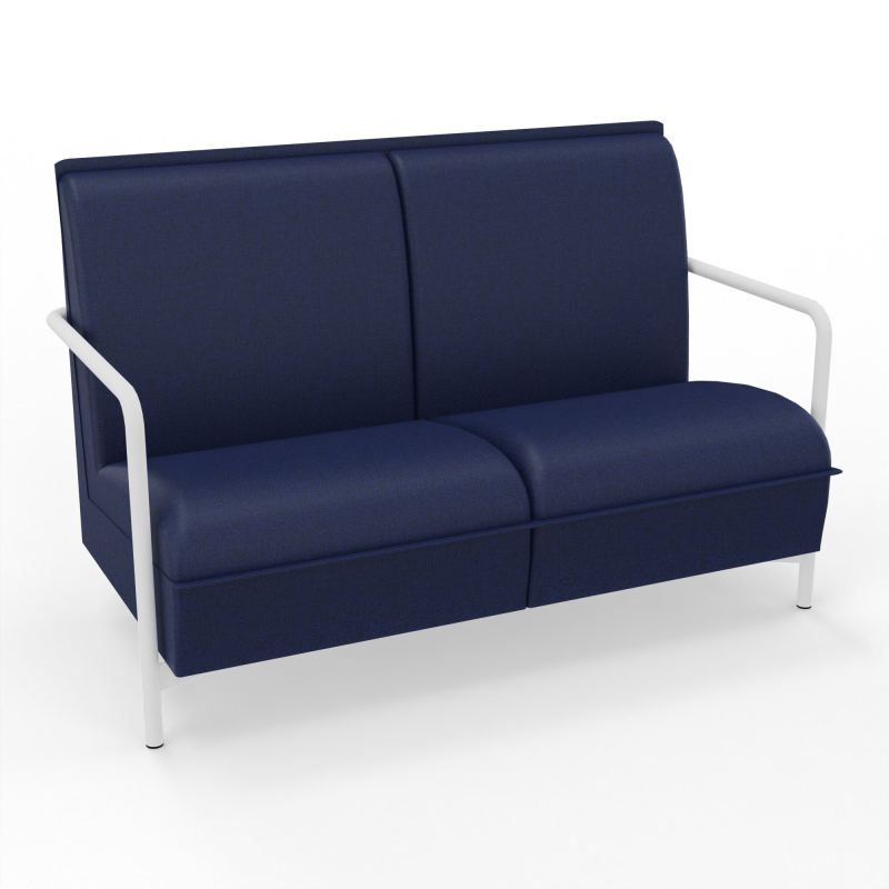 ASSISE LOUNGE 2 PLACES AVEC DOSSIER 4 PIEDS FIXES B6 ZO
