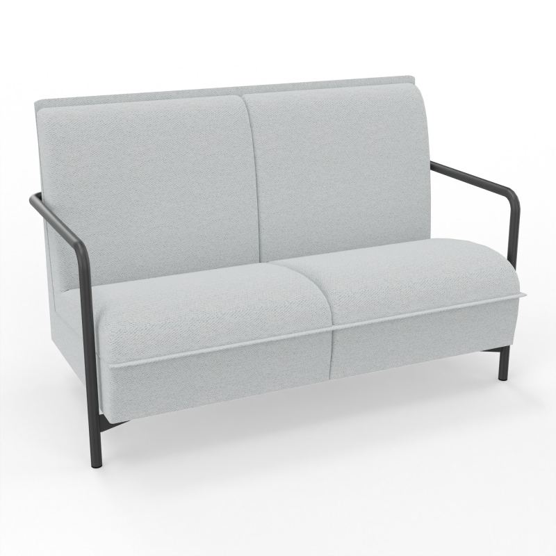 ASSISE LOUNGE 2 PLACES AVEC DOSSIER 4 PIEDS FIXES BC SC