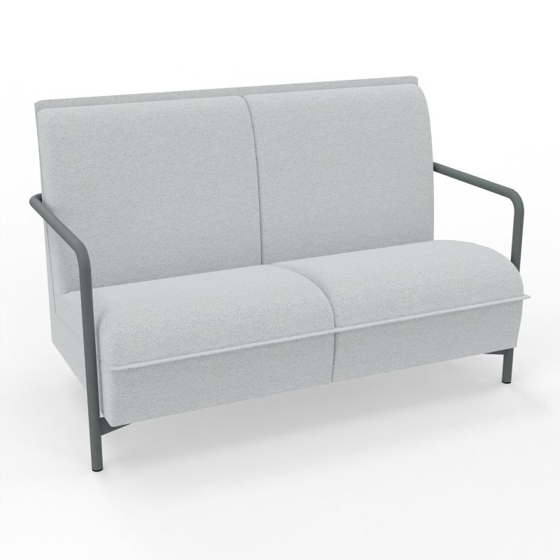 ASSISE LOUNGE 2 PLACES AVEC DOSSIER 4 PIEDS FIXES BC SU