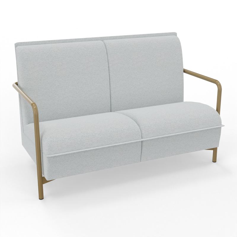 ASSISE LOUNGE 2 PLACES AVEC DOSSIER 4 PIEDS FIXES BC Z3