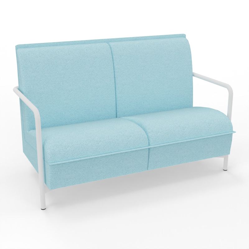 ASSISE LOUNGE 2 PLACES AVEC DOSSIER 4 PIEDS FIXES BF ZO