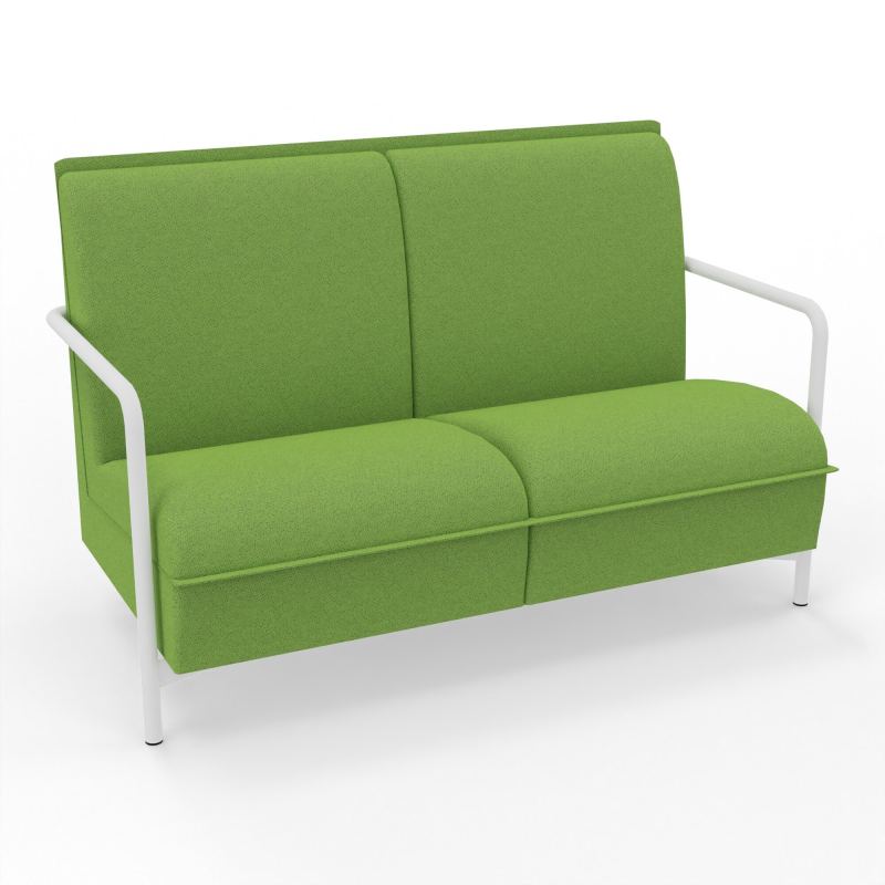 ASSISE LOUNGE 2 PLACES AVEC DOSSIER 4 PIEDS FIXES BK ZO
