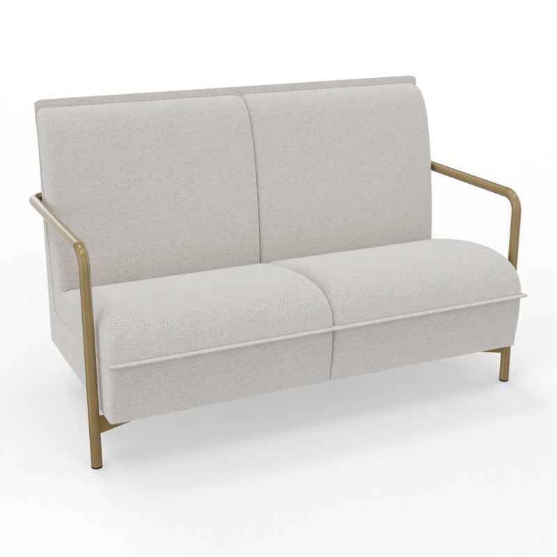 ASSISE LOUNGE 2 PLACES AVEC DOSSIER 4 PIEDS FIXES BM Z3