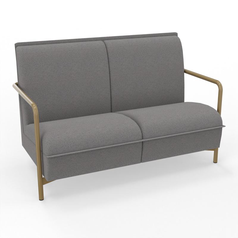 ASSISE LOUNGE 2 PLACES AVEC DOSSIER 4 PIEDS FIXES BN Z3