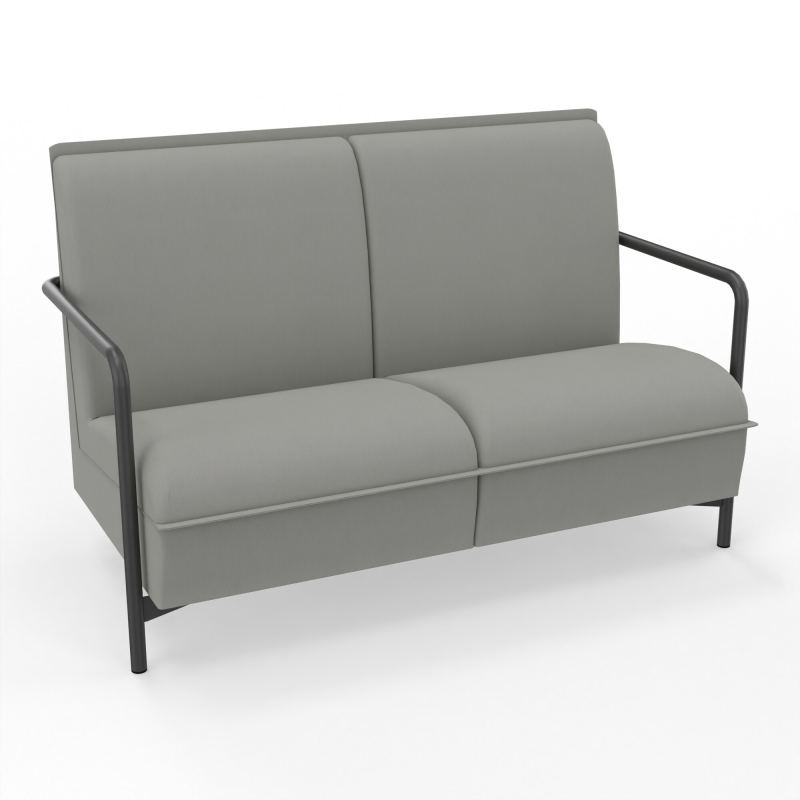 ASSISE LOUNGE 2 PLACES AVEC DOSSIER 4 PIEDS FIXES CA SC
