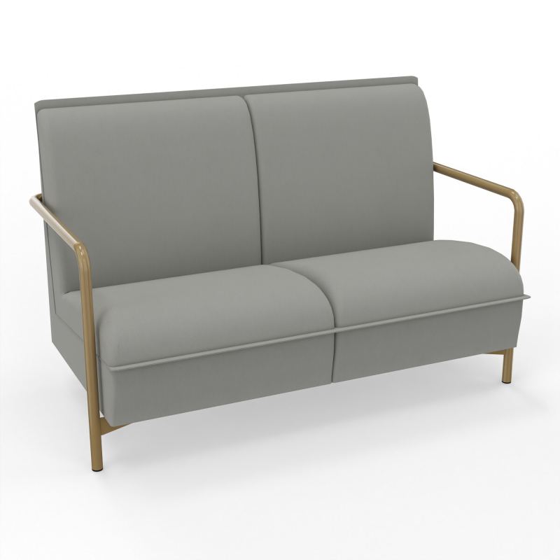 ASSISE LOUNGE 2 PLACES AVEC DOSSIER 4 PIEDS FIXES CA Z3