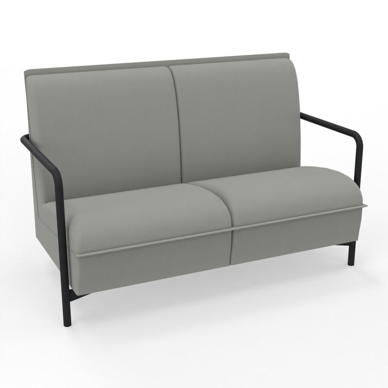 ASSISE LOUNGE 2 PLACES AVEC DOSSIER 4 PIEDS FIXES CA ZP