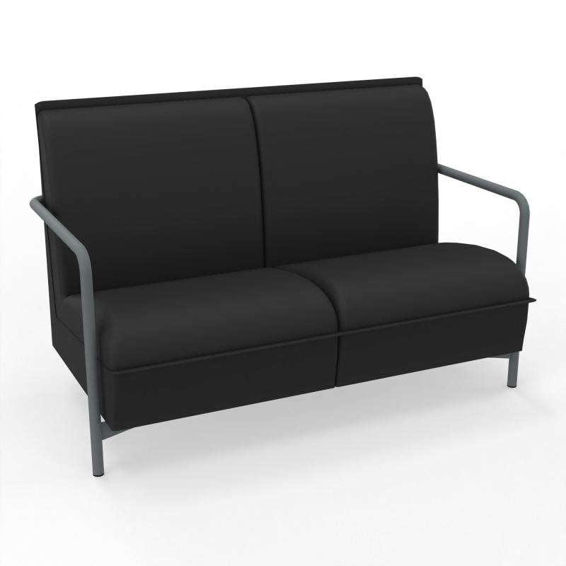ASSISE LOUNGE 2 PLACES AVEC DOSSIER 4 PIEDS FIXES CB SU