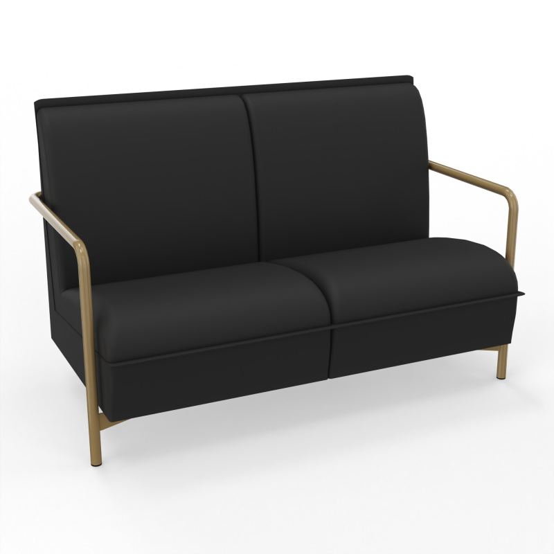 ASSISE LOUNGE 2 PLACES AVEC DOSSIER 4 PIEDS FIXES CB Z3