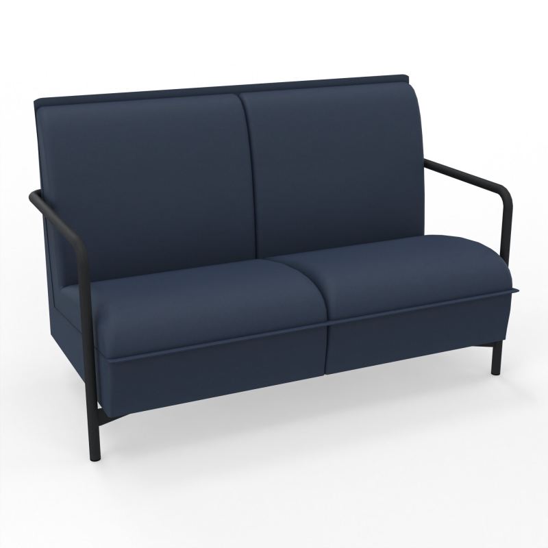 ASSISE LOUNGE 2 PLACES AVEC DOSSIER 4 PIEDS FIXES CC ZP