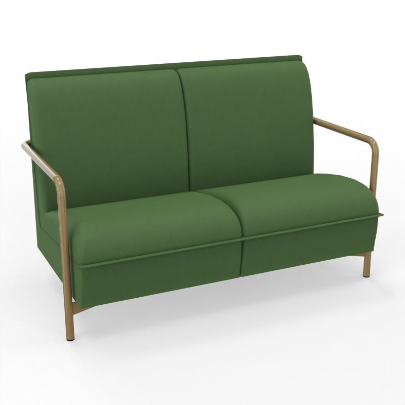 ASSISE LOUNGE 2 PLACES AVEC DOSSIER 4 PIEDS FIXES CE Z3