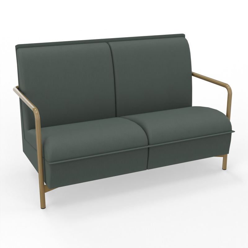 ASSISE LOUNGE 2 PLACES AVEC DOSSIER 4 PIEDS FIXES CF Z3