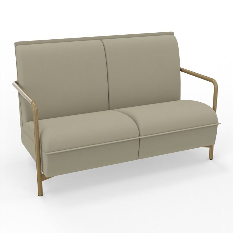 ASSISE LOUNGE 2 PLACES AVEC DOSSIER 4 PIEDS FIXES CG Z3