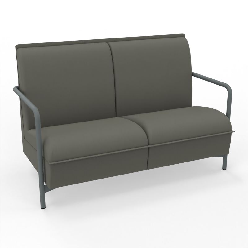 ASSISE LOUNGE 2 PLACES AVEC DOSSIER 4 PIEDS FIXES CH SU